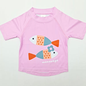 Camiseta UPF 50+ Coral