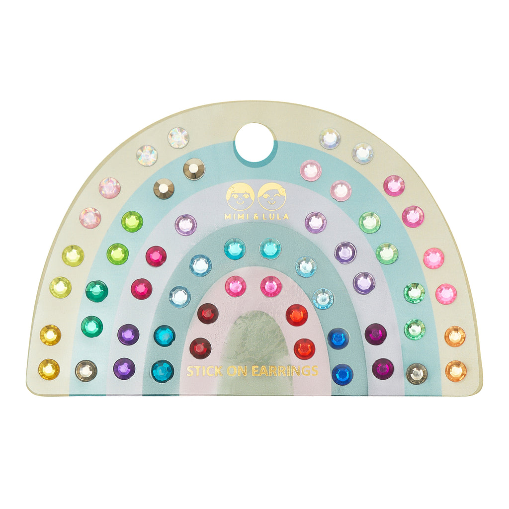 Set pendientes stickers rainbow