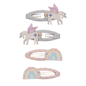 Pack Clips Rainbow Unicorns