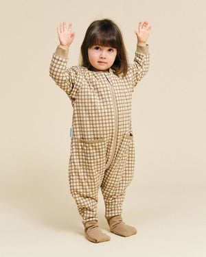 Saco dormir con mangas y calcetines entretiempo TOG 1.0 Brown Checks