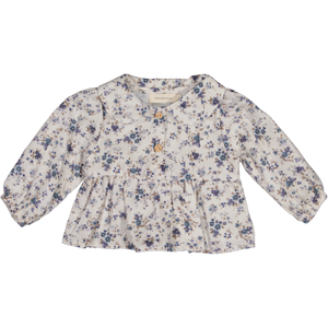 Blusa cuello Aileen flor azul