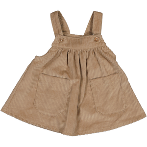 Vestido pichi Bonnie pana beige