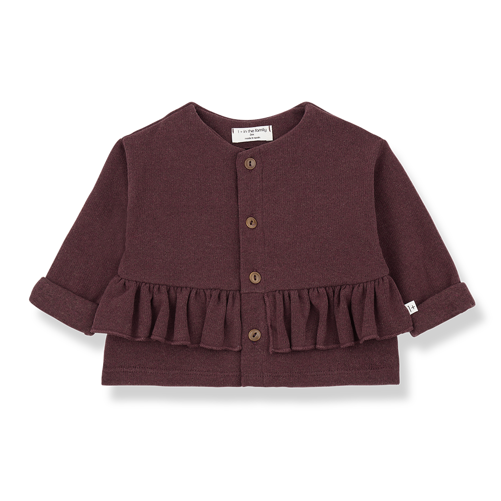 Cardigan Vanessa melanzana