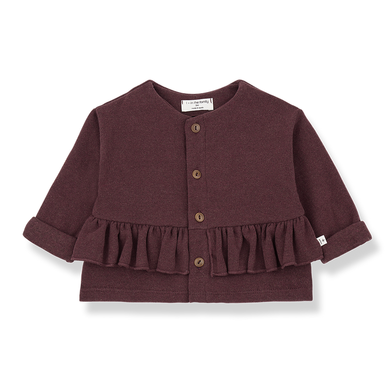 Cardigan Vanessa melanzana
