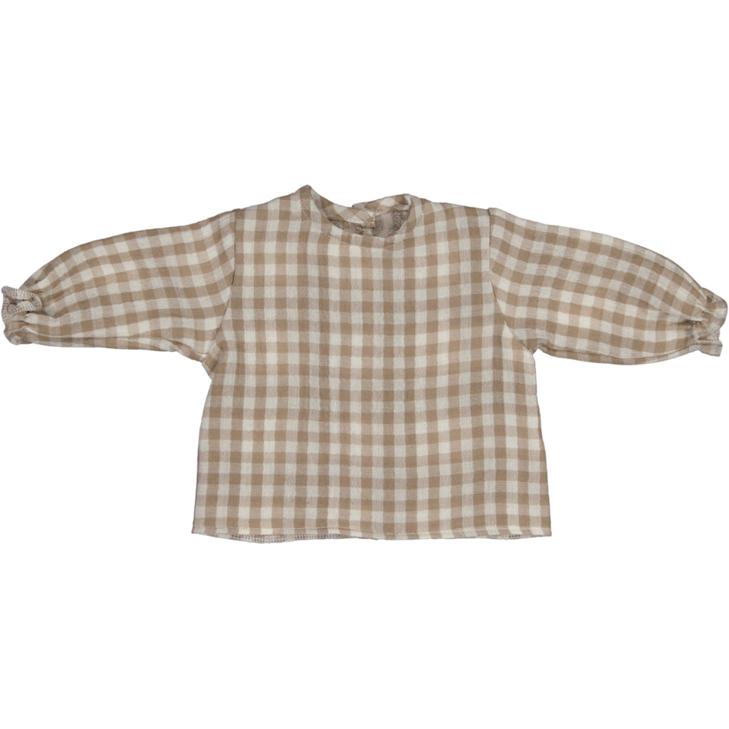 Camisa Alessandro cuadros beige