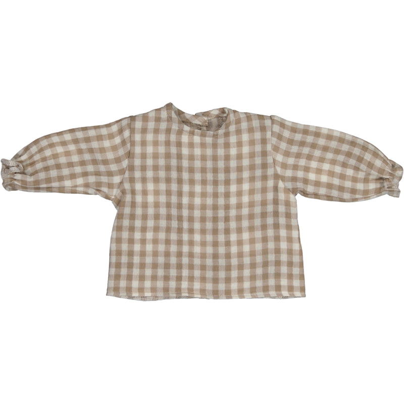 Camisa Alessandro cuadros beige