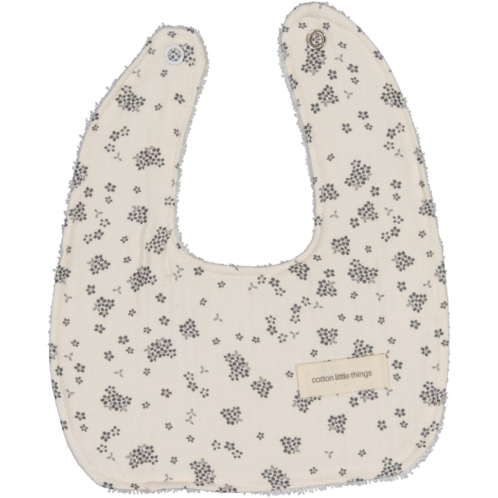 Babero Filippo flor gris