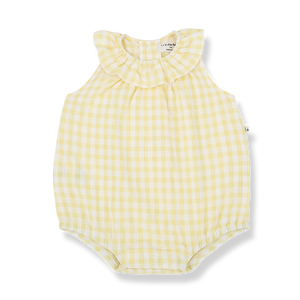 Romper Corfu pastel yellow