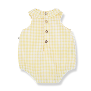 Romper Corfu pastel yellow