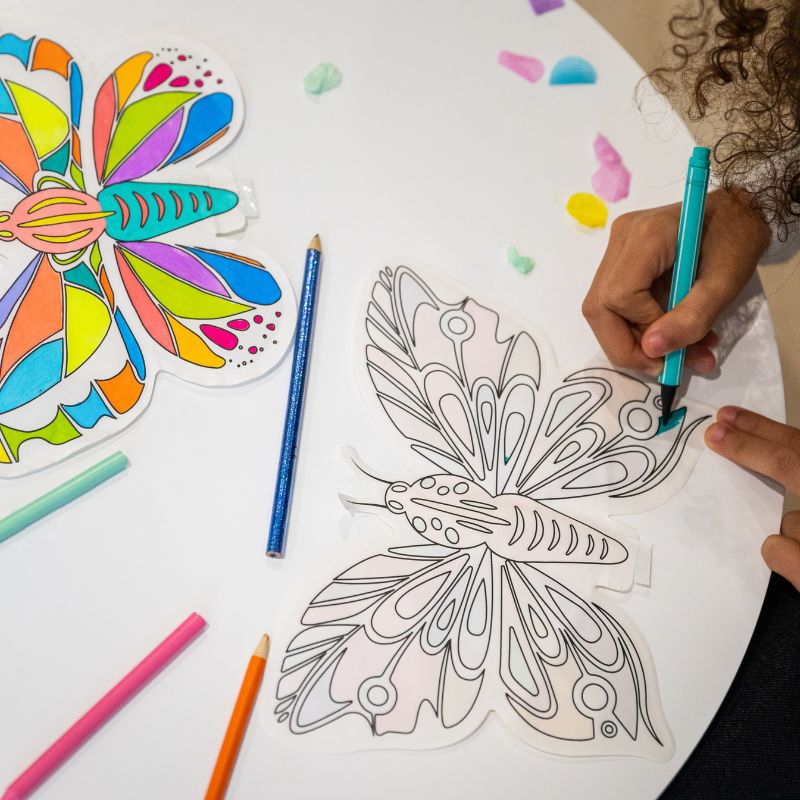 Dibujos inflables para pintar Mariposas