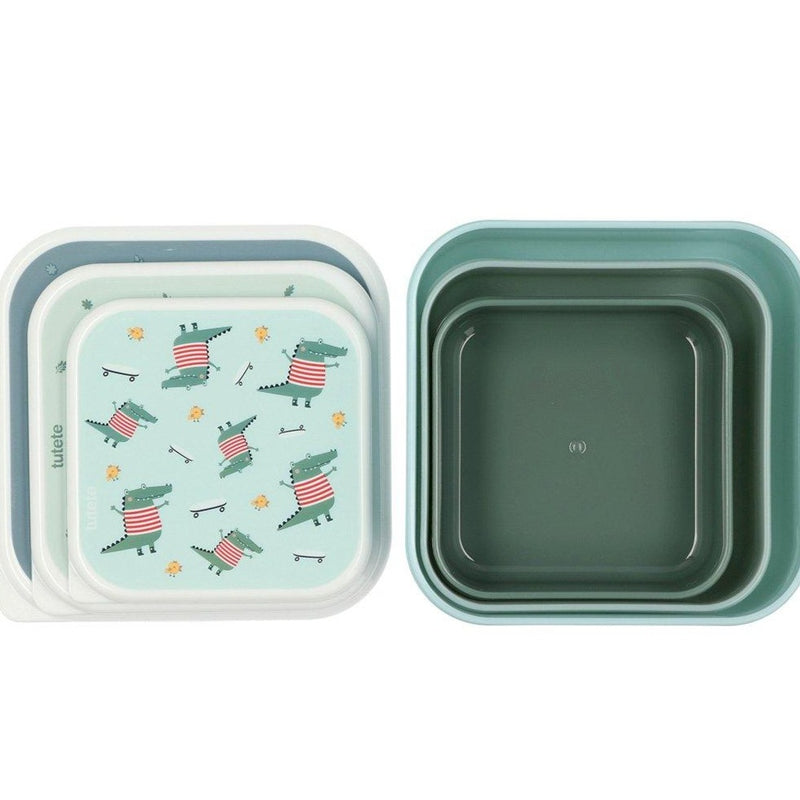 Cajas almuerzo Croc Set de 3