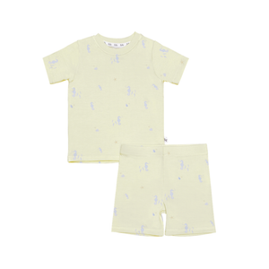 Pijama corto bambú dos piezas Sea Horses
