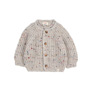 Cardigan punto Pearl Grey melange