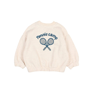 Sudadera Tennis ecru melange