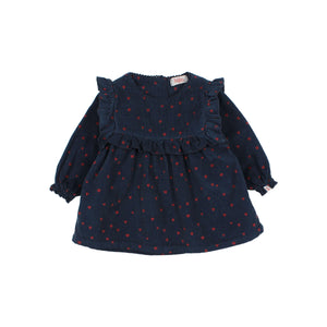Vestido Cuore cream navy