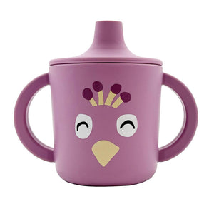 Taza Aprendizaje de Silicona Peacock