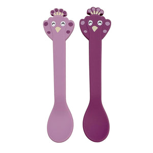 Set 2 cucharas Silicona Peacock