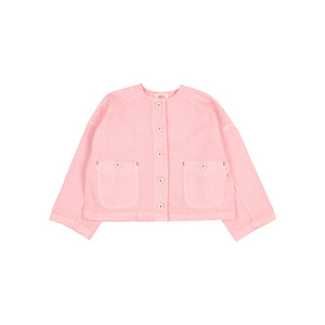 Chaqueta denim sugar pink