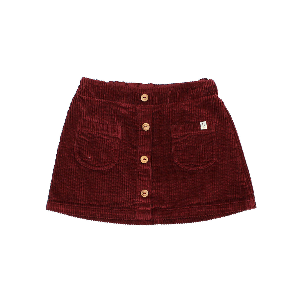 Falda Corduroy burgundy