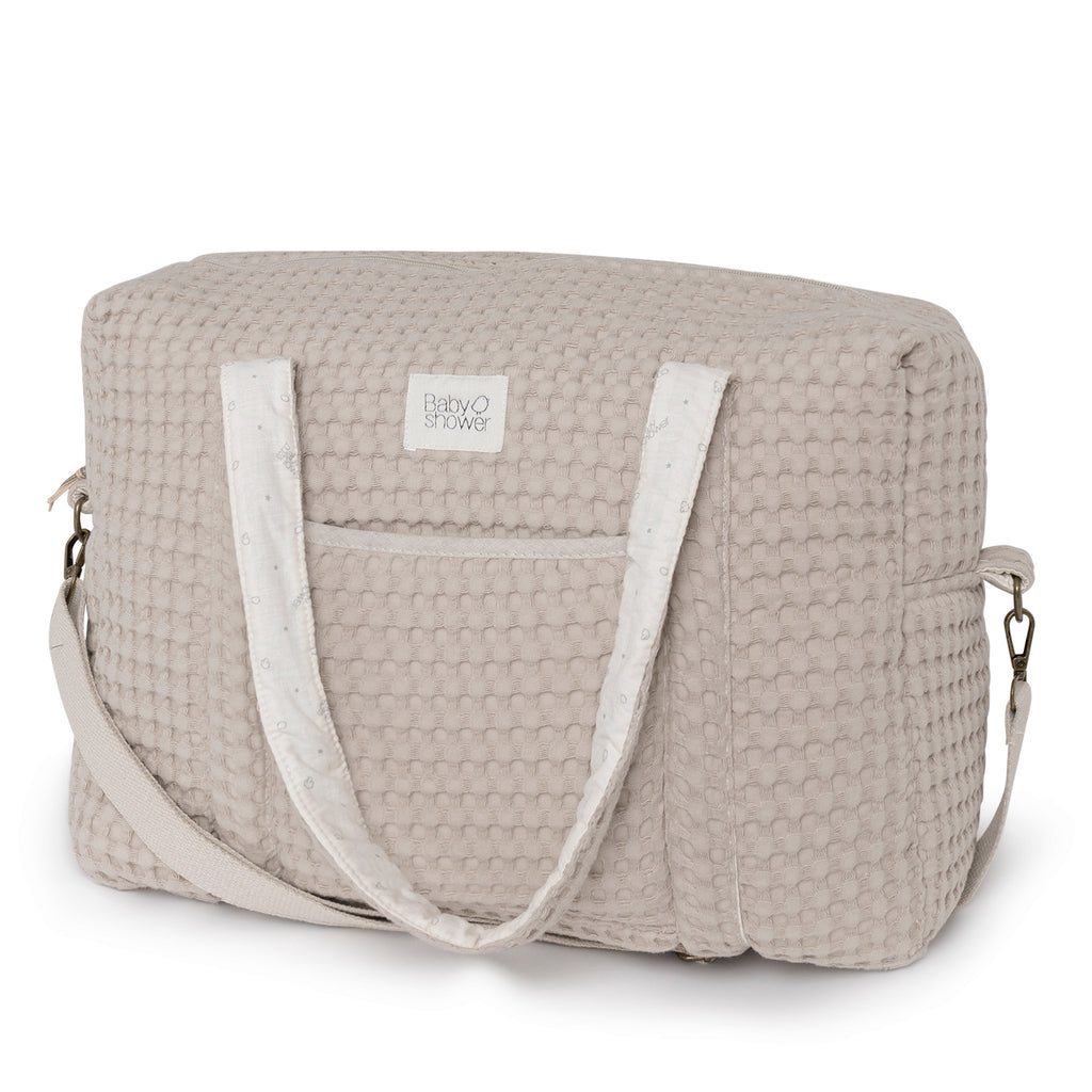 Bolsa maternidad Camila Gofre Latte
