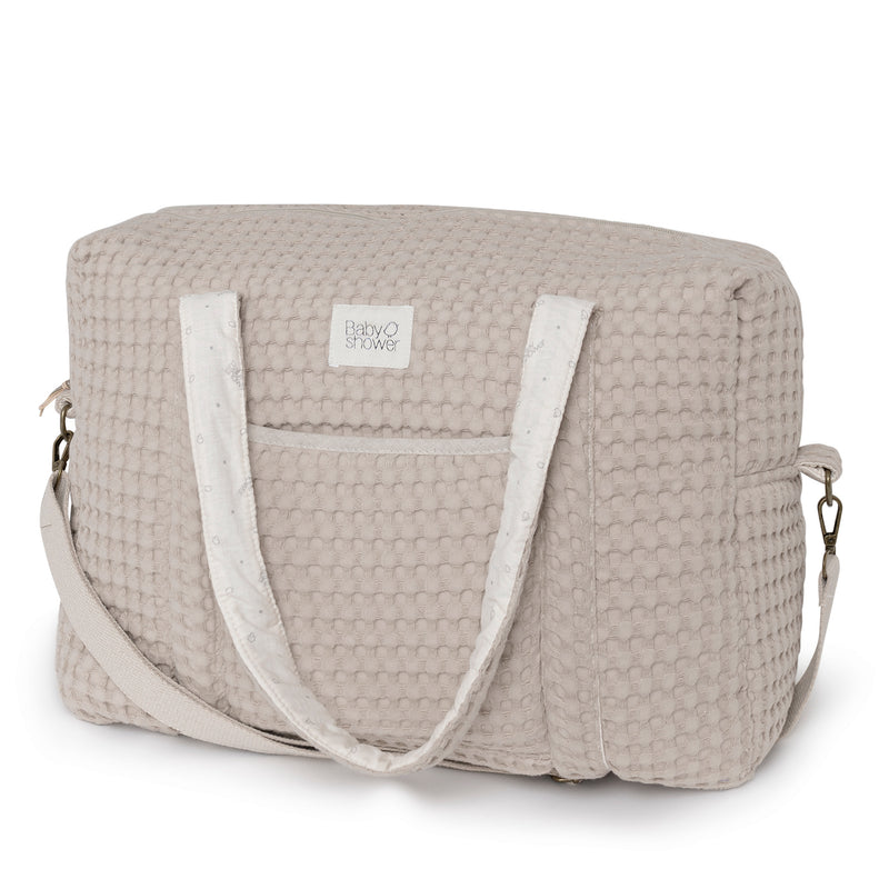 Bolsa maternidad Camila Gofre Latte