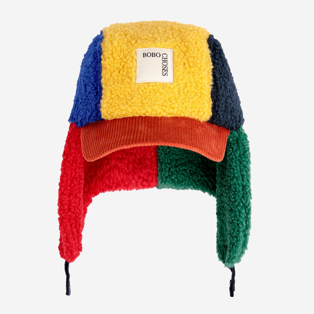 Gorro Color Block borreguito