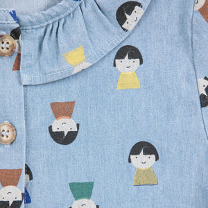 Vestido Denim Game Pawns