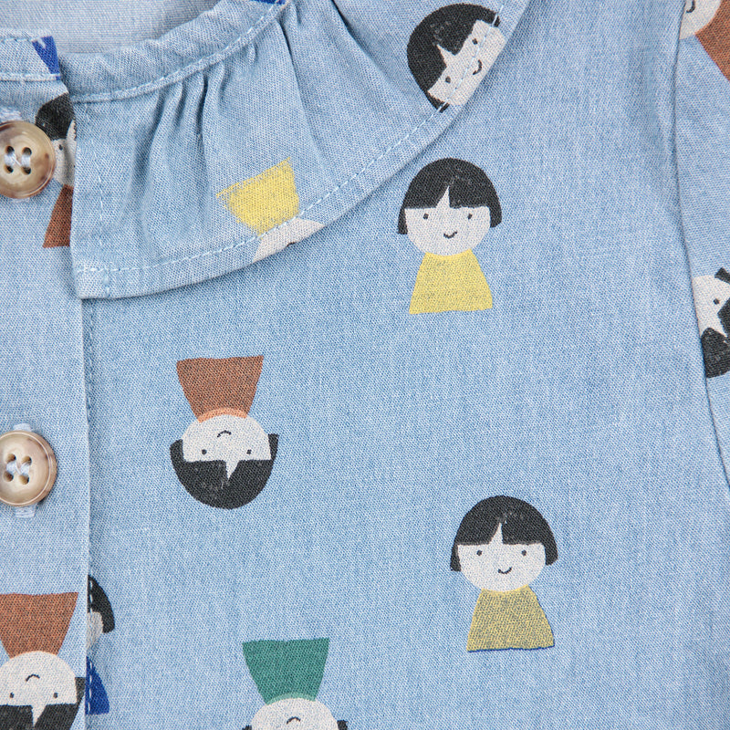 Vestido Denim Game Pawns