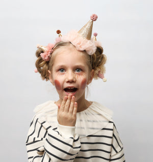 Diadema Party Hat dorado&rosa