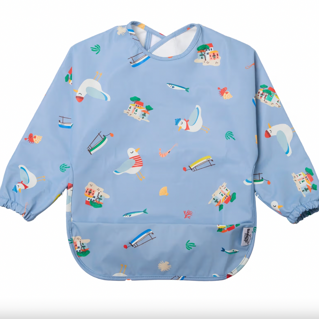 Babero con mangas Mediterraneo