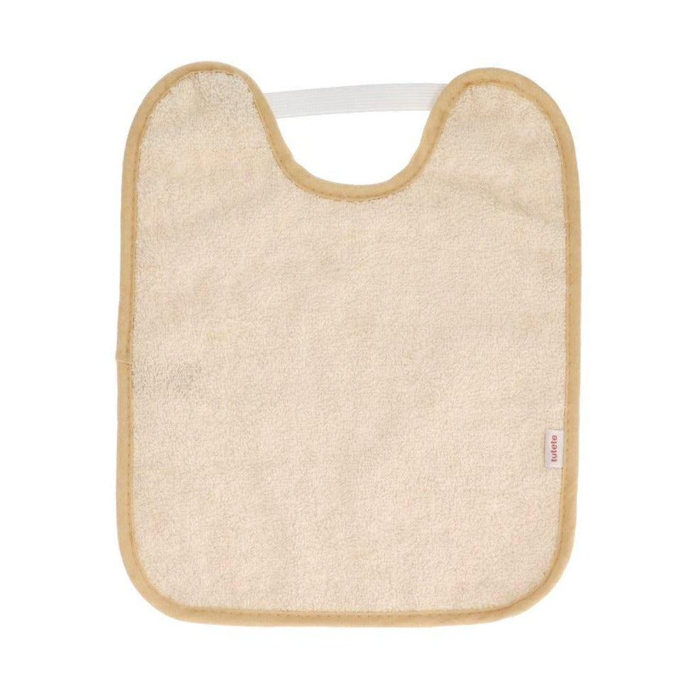 Babero toalla plastificado beige
