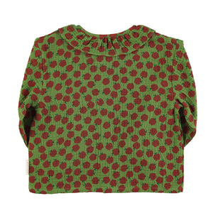 Blusa Olive Green red apples