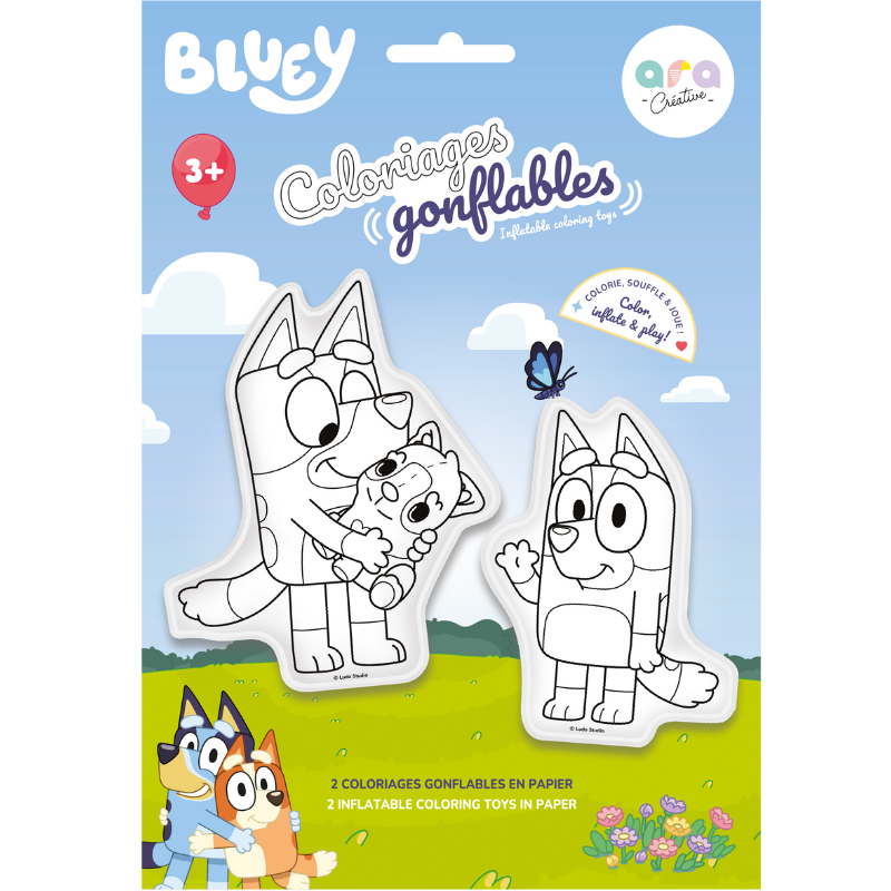 Dibujos inflables para pintar Bluey
