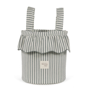 Bolsa bucket Praliné Rayas Matcha