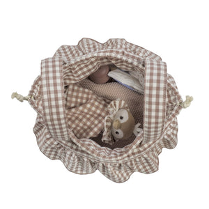 Bolsa bucket Praliné Vichy Moka