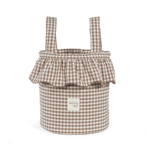 Bolsa bucket Praliné Vichy Moka