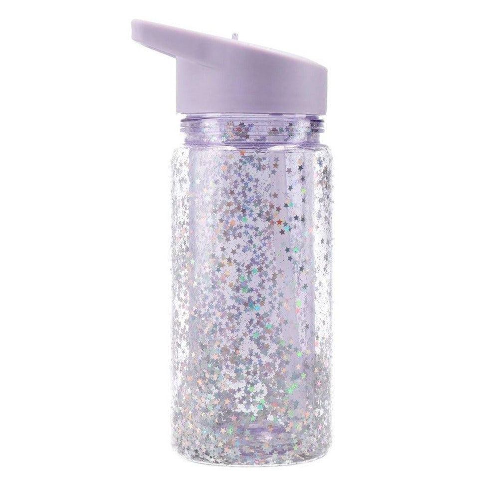 Botella Glitter Stars Lilac