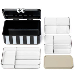Caja Bento con bandejas extraibles Black
