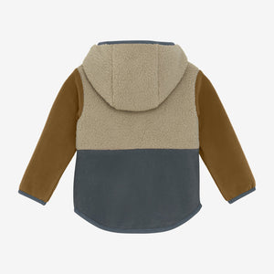 Chaqueta Polar Color Block caramel