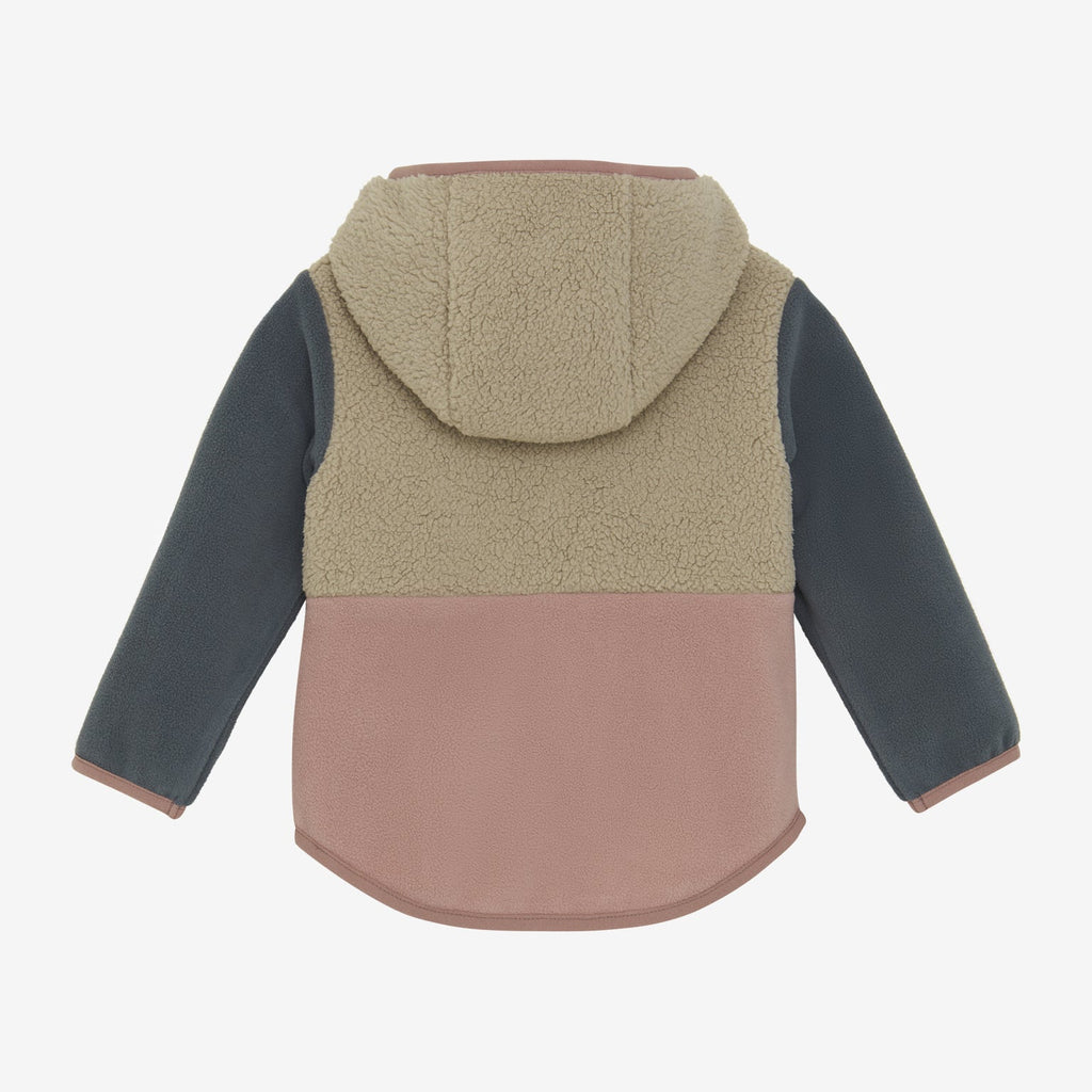 Chaqueta Polar Color Block pink