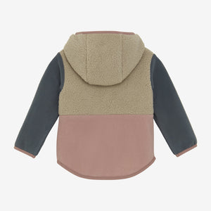 Chaqueta Polar Color Block pink