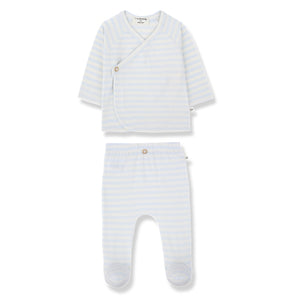 Conjunto primera puesta Idara misty blue