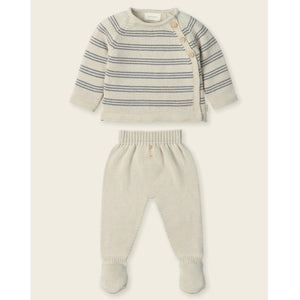 Conjunto primera puesta largo Odine nordic blue