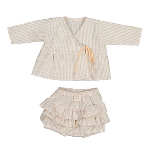 Conjunto primera puesta Vichy Coral