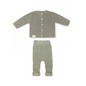 Conjunto primera puesta Tricot canalé Dune