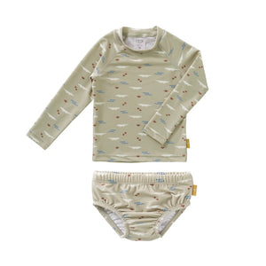 Set camiseta + bañador pañal UPF 50+ Cocodrilos