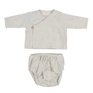 Conjunto primera puesta Vichy Gris