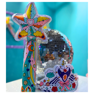 Dibujos inflables para pintar Corona y Varita