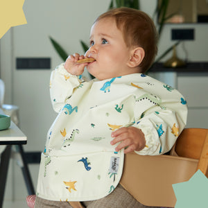 Babero con mangas Dinosaurios