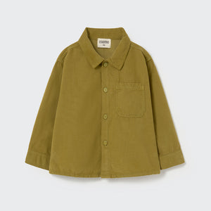 Camisa Dublin micro corduroy green